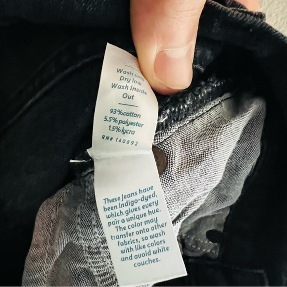 Marine Layer Women's Black High Waist Skinny Jeans Size 26 - Picture 6 of 7